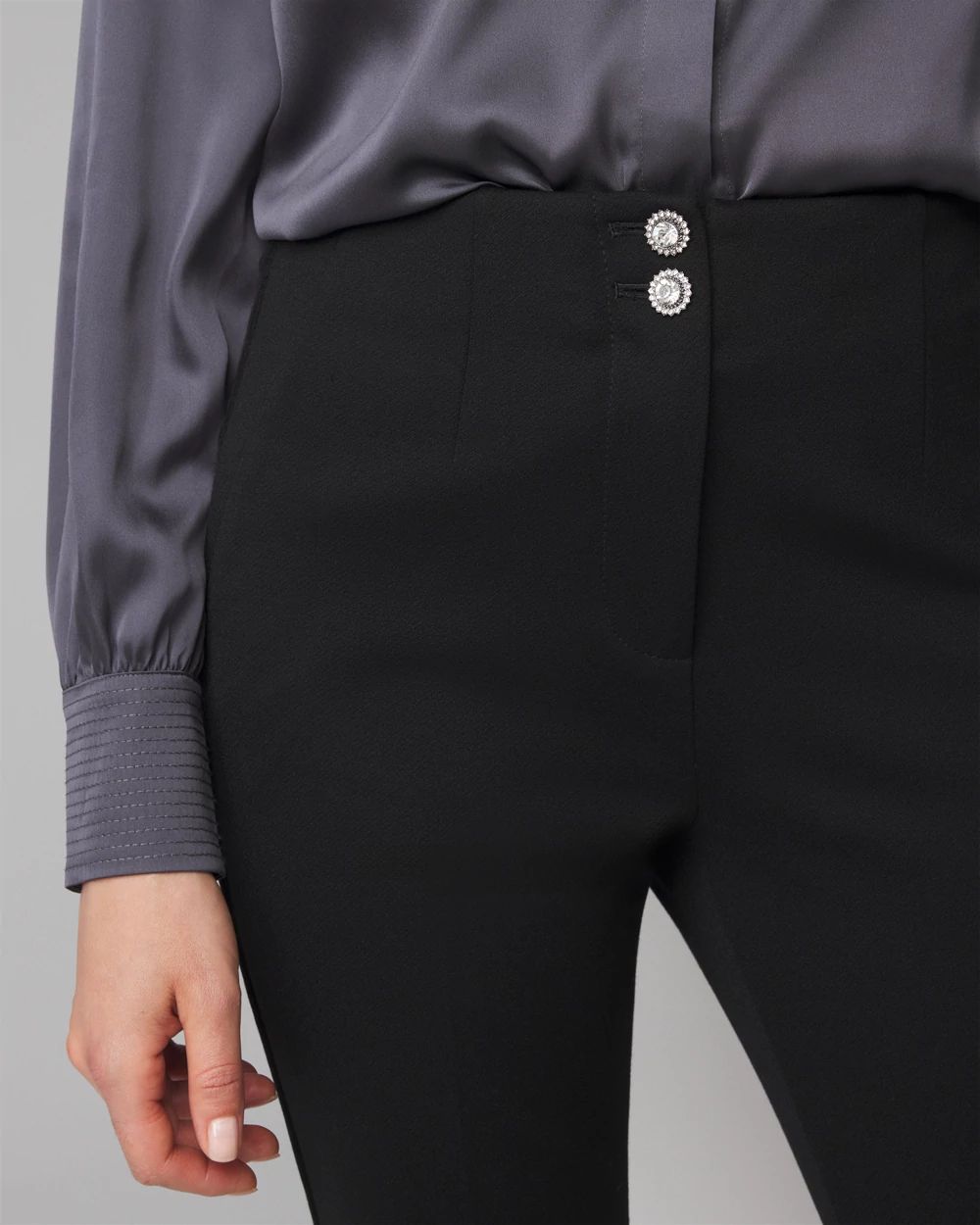 WHBM® Ines Slim Bootcut Luxe Stretch Pant | White House